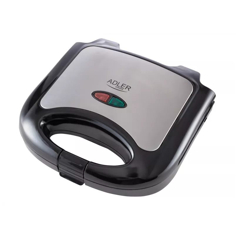 Sandwichmaker Adler AD 3015 750 W Schwarz Silber