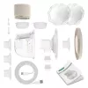 Elektronische kabellose Milchpumpe neno VENTO Three-Phase, wiederaufladbar, tragbar, LCD-Anzeige, 150 ml Flasche, BPA-frei, beige