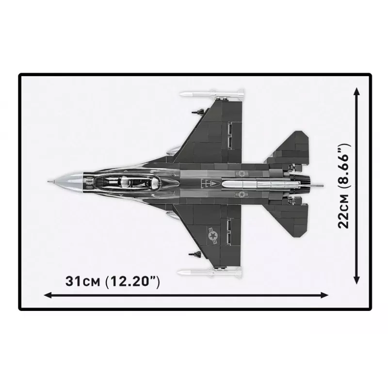 Baukasten Cobi F-16D Fighting Falcon, 436 Teile, Maßstab nicht angegeben