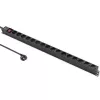 Qoltec Aluminium-PDU für RACK | 16A | 16 x Schuko | Vertikal | 1,8 m
