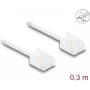 Netzwerkkabel DeLOCK RJ45 Cat.6 UTP 0,3 m Weiß