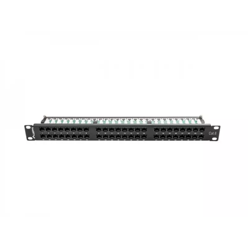 Lanberg PPU6-1048-B - Patchpanel - 1U - 19 inch