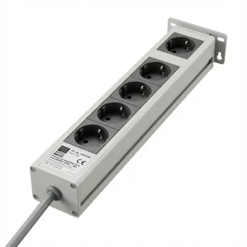 Rittal 19-Zoll-Steckdosenleiste mit Überspannungsfilter, 5 Ausgänge, 230 V/16 A, 2 m (7240230)