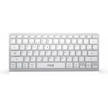 INCA Tastatur IBK-565BT BT 5.0, Smart, Akku 150Std, 8-10m silber