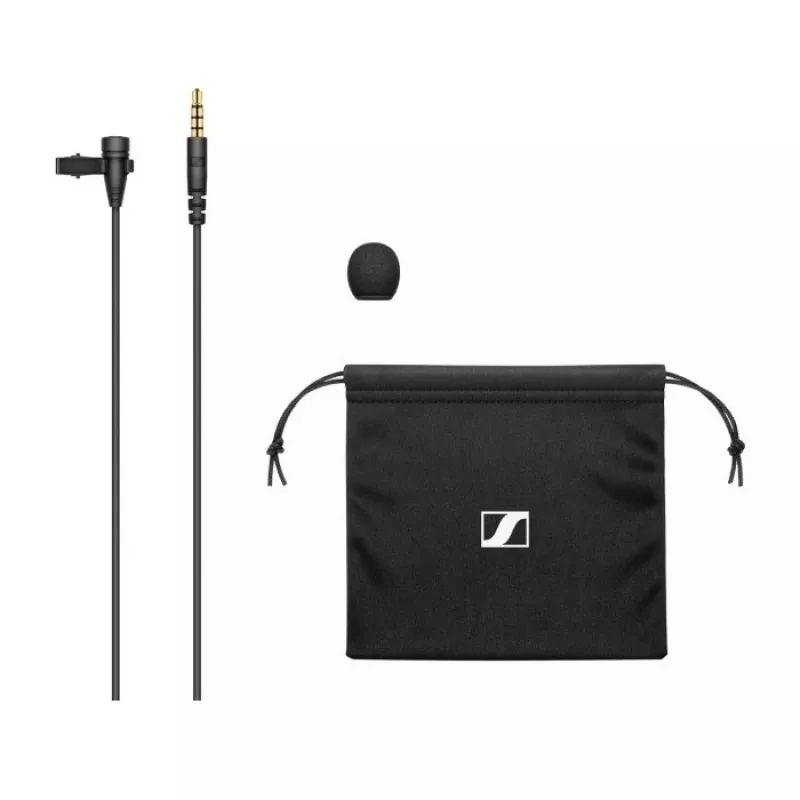 Lavalier-Mikrofon Sennheiser XS LAV MOBILE, ansteckbarer Kondensator, omnidirektional, 2 m Kabel, 3,5 mm, 50–18000 Hz, 19 g, schwarz