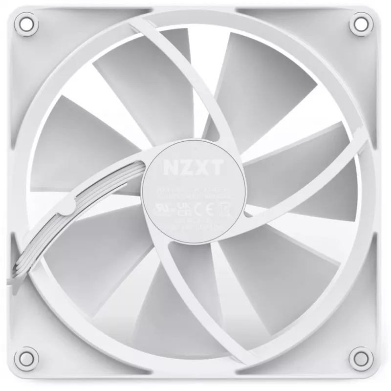 NZXT F140 RGB 140mm Weißer Einzellüfter