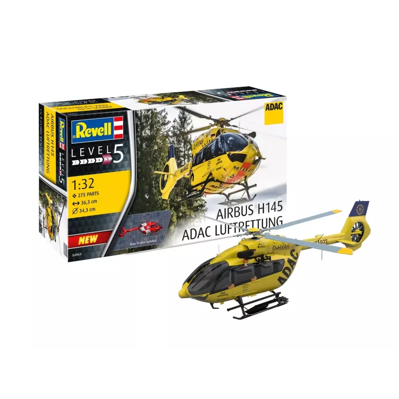 Kunststoffmodell H145 ADAC/REGA 1/32
