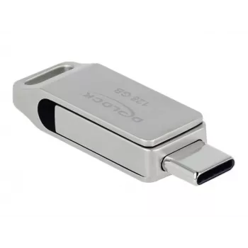 USB-Flash-Laufwerk DeLOCK 128 GB USB-C Typ-A Drehgelenk-Modell