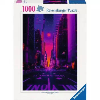 Puzzle Ravensburger New York in Neon, 1000 Teile, Erwachsenenpuzzle