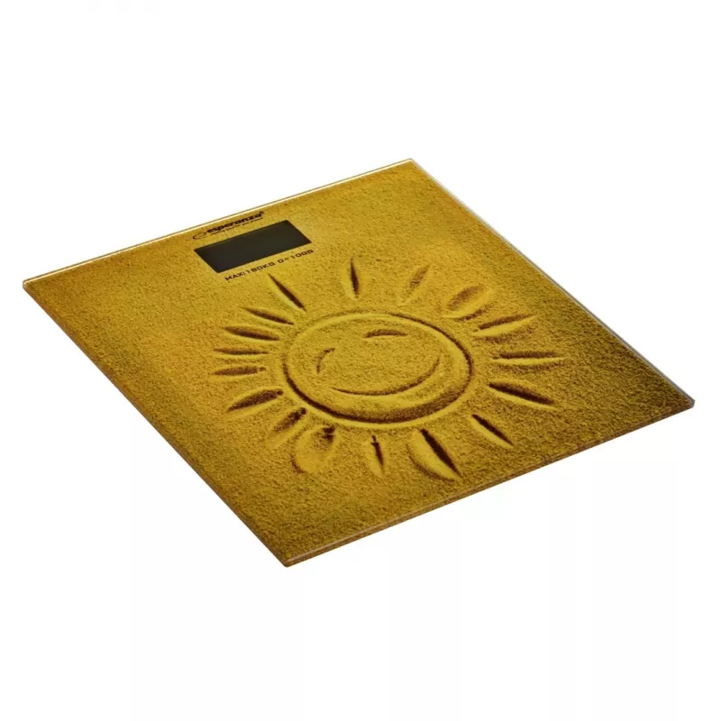 Esperanza EBS006 Personenwaage Elektronische Personenwaage Quadratisch Beige