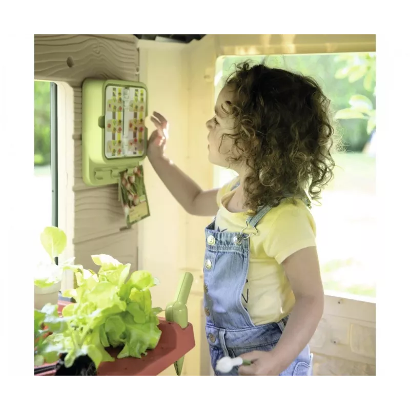 Spielhaus SMOBY 810408 freistehendes Gartenspielhaus für Kinder ab 2 Jahren mehrfarbig mit 1 Tür