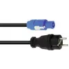 Netzkabel PSSO POWERCON 5m H07RN-F 3G1.5 – Netzkabel mit PowerCON-Stecker, 5 m Länge, H07RN-F-Gummi, 3×1,5 mm²