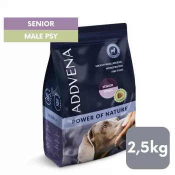 ADDVENA Power of Nature Senior Small Lamb - Trockenfutter für Hunde - 2,5 kg
