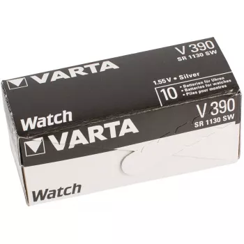 VARTA Silver-Oxid Uhrenzelle, V390 (SR54), 1,55 Volt, 80 mAh (00390 101 401)