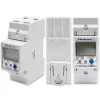 Qoltec 50882 Einphasiger elektronischer Energieverbrauchszähler für Hutschiene | Wi-Fi | TUYA | 230V | LCD