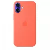 iPhone 16 Plus Silikon Case mit MagSafe - Mandarine