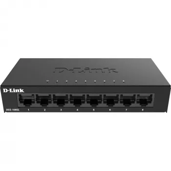 D-Link DGS-108GL Unmanaged Gigabit Ethernet (10/100/1000) Schwarz
