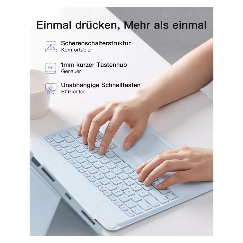 Tastatur Inateck KB04118_BLUE für iPad Air 6 Pro 12 13