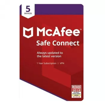 McAfee Safe Connect VPN 5 Geräte 1-Jahres-Key, Global