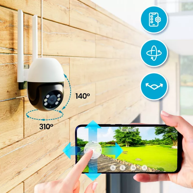 Extralink Perun Outdoor-Überwachungskamera EOC-268 | IP-Kamera | 1296p, PTZ