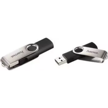 Hama Rotate USB-Flash-Laufwerk 64 GB USB Typ-A 2.0 Schwarz, Silber
