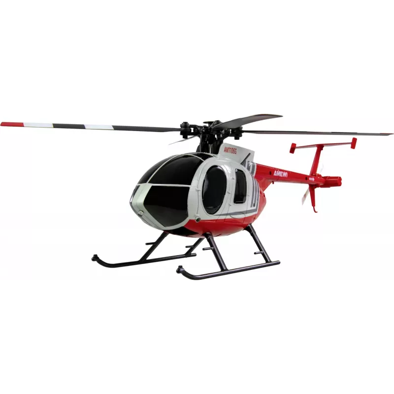 Amewi RC Hubschrauber MD500 Li-Po Akku 350mAh Silber/Rot (25354)