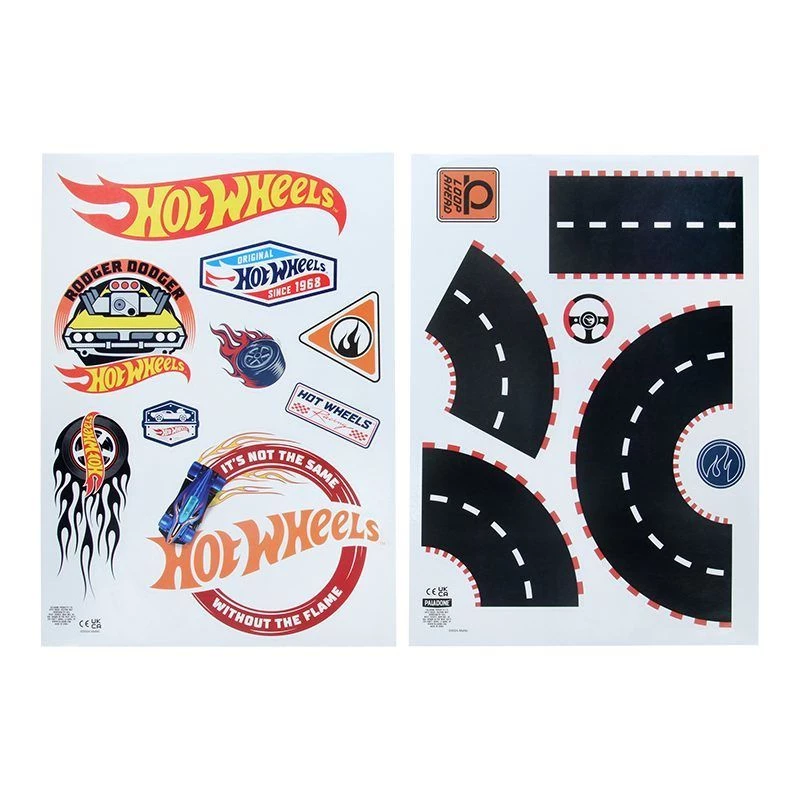 Wandaufkleber Paladone Hot Wheels Personalisation PP13745HW — dekorative selbstklebende Aufkleber für Kinderzimmer
