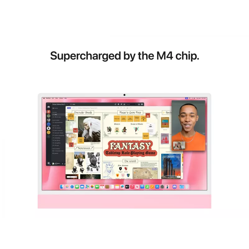 iMac 24 Retina 4.5k Display M4, Pink, M4 (10-CPU/10-GPU), 24GB, 512GB, Standardglas, Touch ID, Deutsch, Gigabit Ethernet, Magic Maus, MD2U4D/A