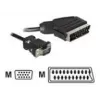 Videokabeladapter DeLOCK 65028 SCART (21-polig) auf VGA (D-Sub) 2 m