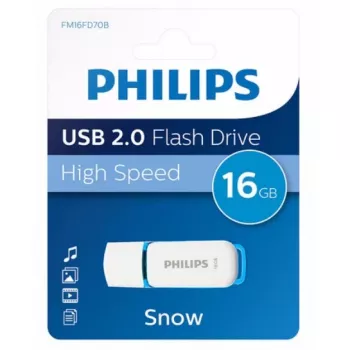 Philips FM16FD70B USB-Stick 16 GB USB-Typ-A 2.0 Blau, Weiß