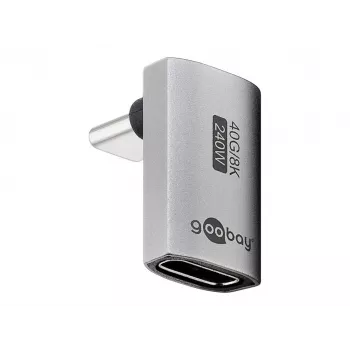 Goobay USB-C-Adapter vertikal 90° kurz USB4 - Stecker (74442)