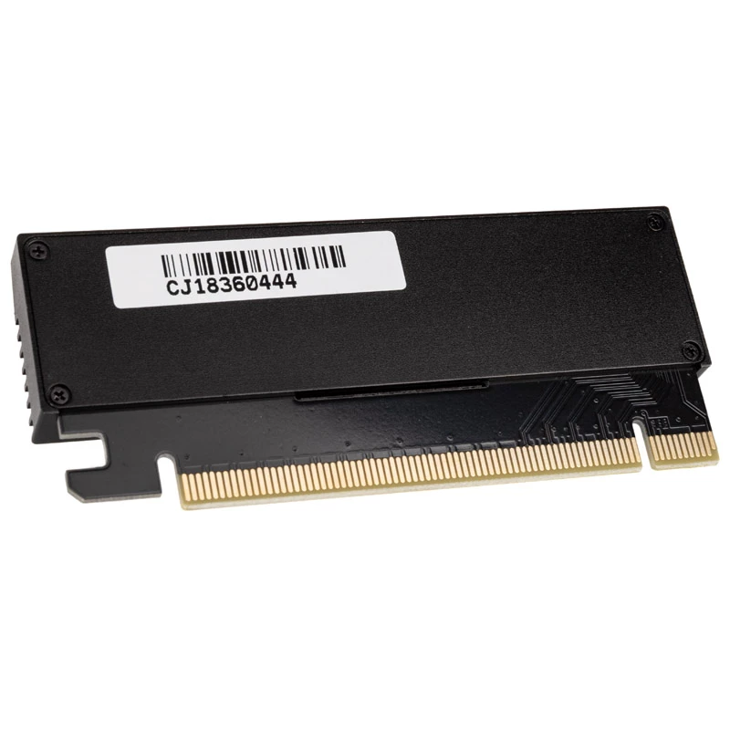 M.2 PCIe x4 Adapter mit Kühler SILVERSTONE SST-ECM23 — M.2 NVMe auf PCIe x4 (mit aktiver Kühlung)