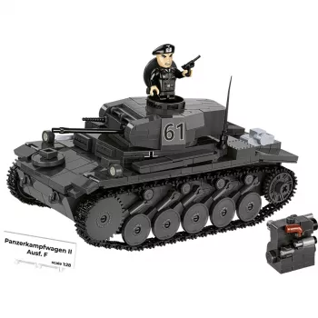 Bausatz Cobi Panzerkampfwagen II Ausf. F – 813 Teile, schwarz, Alter 9+