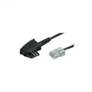 Telefonkabel S-Impuls 70002-3 — 3 m, TAE-F auf RJ-45, schwarz