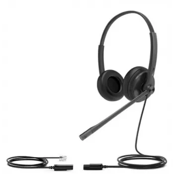 Yealink YHS34 Headset Kabelgebunden Head-band Anrufe/Musik Schwarz