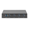 DIGITUS USB-Hub 4-Port 3.0->4xA3.0 industrial line schwarz