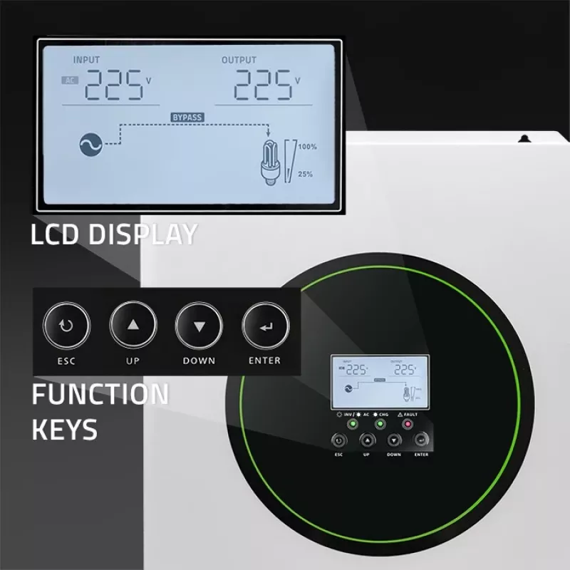 Hybrid-Solarwechselrichter Off-Grid 6200W | 120A