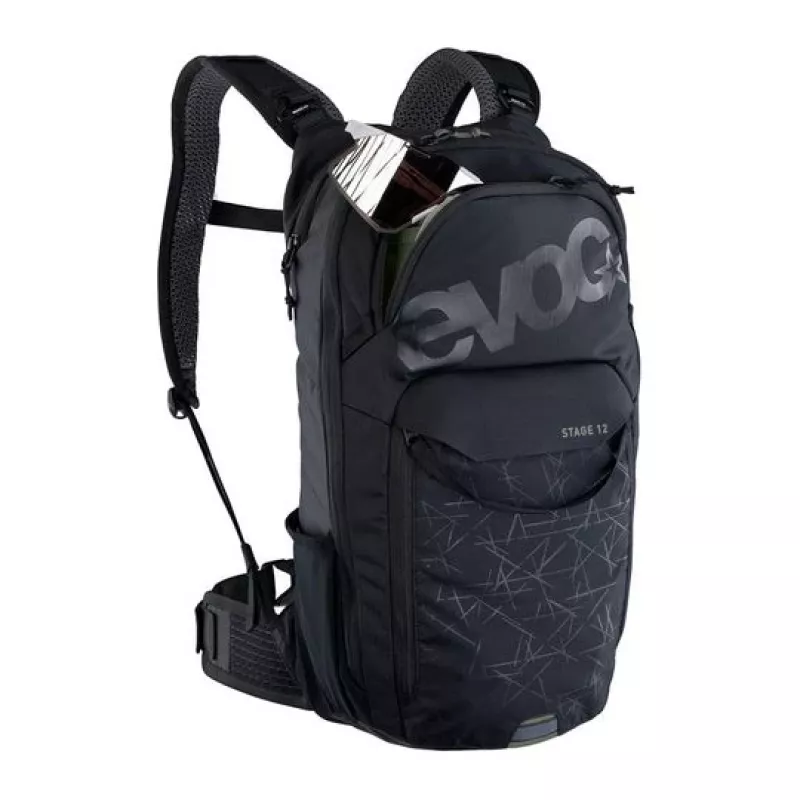 Fahrradrucksack EVOC Stage Schwarz Nylon 12L 2L Trinkblase