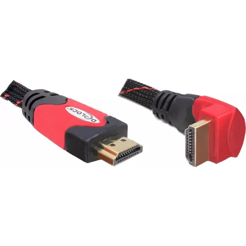 HDMI-Kabel DeLOCK 82688 5 m Schwarz Rot