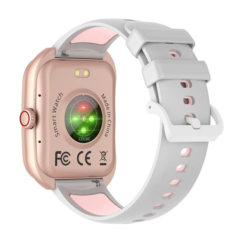 Smartwatch Colmi P86 Roségold mit Herzfrequenzmesser, wasserdicht