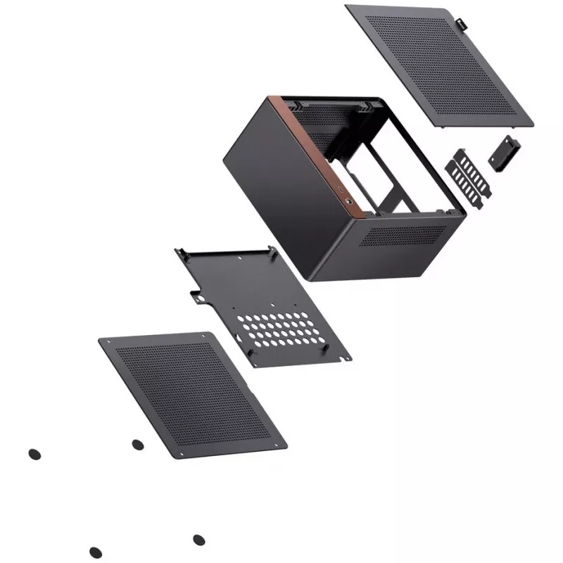 Jonsbo NV10 Stk. Gehäuse, Mini-Gehäuse, ITX - Schwarz