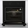 Gorenje Backofen | BO6615E01B | 60 L | Elektrisch | EnamelClean | Druck-Kipp-Tasten | Höhe 59,5 cm | Breite 59,5 cm | Schwarz