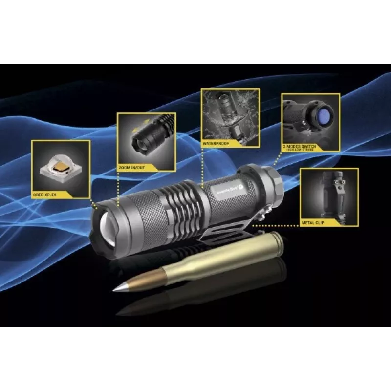 LED-Handlampe everActive FL-180 Bullet mit CREE XP-E2 LED