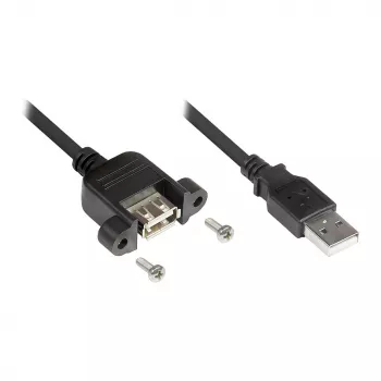 Good Connections USB2.0 Verlängerung A-Einbaubuchse A 0,3m