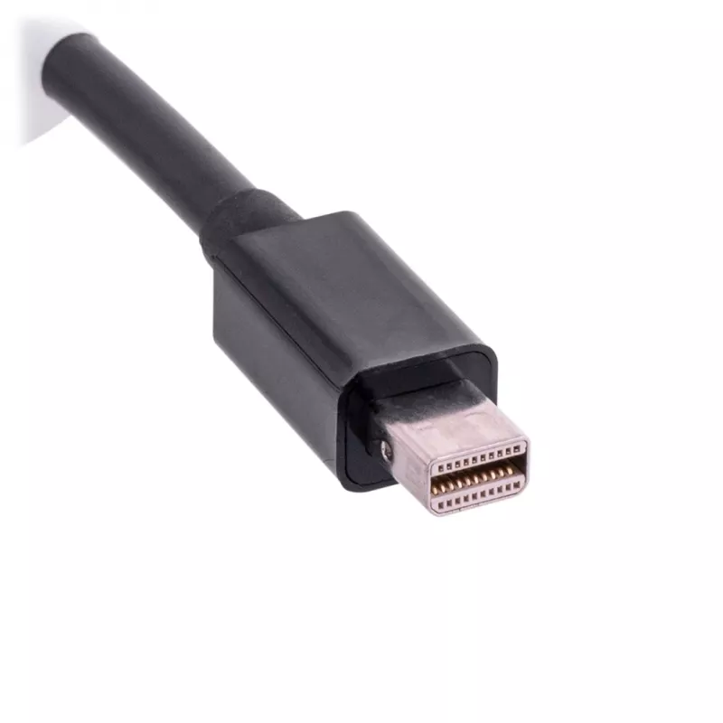 VGA (D-Sub) auf Mini DisplayPort Adapterkabel LANBERG AD-0006-BK, 0,2 m, DisplayPort 1.2, 1920×1200@60Hz, MiniDP-Buchse, schwarz