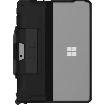 Urban Armor Gear UAG Scout Series Rugged Surface Pro 9, 10, 11 Scout Series mit Handschlaufe – Bulk Poly Bag – Schwarz – Rückabdeckung für Tablet – Schwarz – für Microsoft Surface Pro 9, 10,