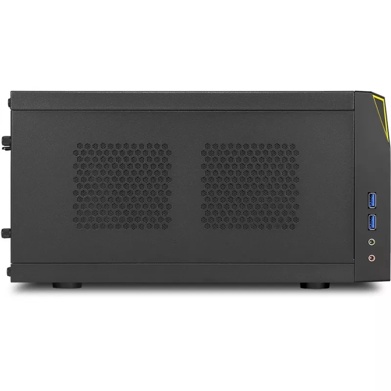 PC-Gehäuse Sharkoon SHARK ZONE C10 Mini-ITX Schwarz, Gelb