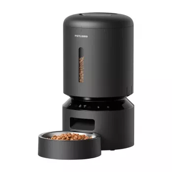 Haustierfutterautomat Aptel Petlibro Granary WiFi 5 L — automatischer Trockenfutterspender (schwarz)