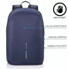 Freizeitrucksack XDDESIGN Bobby Soft mit 15,6 Zoll Laptopfach, 16 l, marineblau, PET