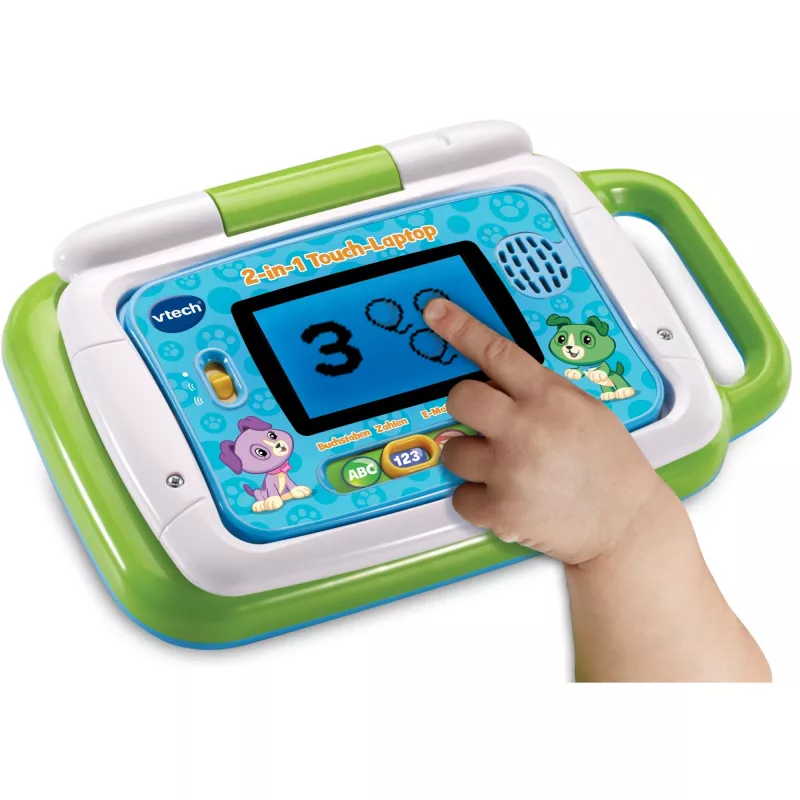 2-in-1 Touch-Laptop, Lerncomputer Green/Blau